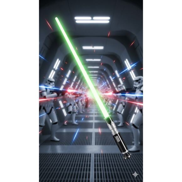 Jedi Knight Lightsaber Replica - Extendable Glow-in-the-Dark Blade - Picture 2 of 3